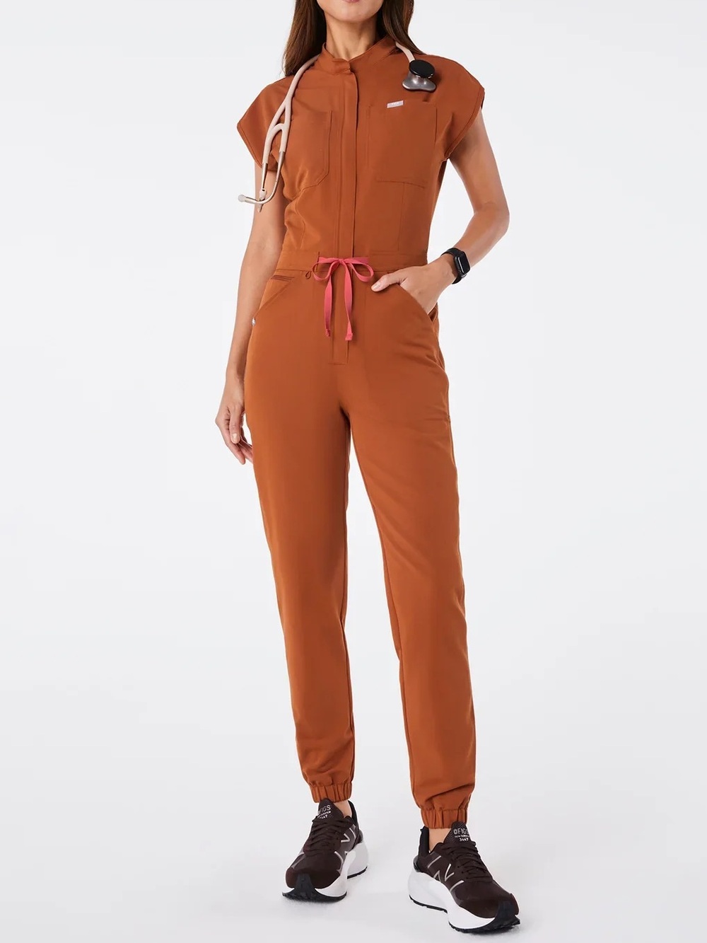 NWOT- FIGS Rafaela ScrubJumpsuit in dirty chai